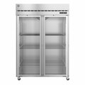 Hoshizaki America Freezer, Two Section Upright, Full Glass Doors with Lock F2A-FG
